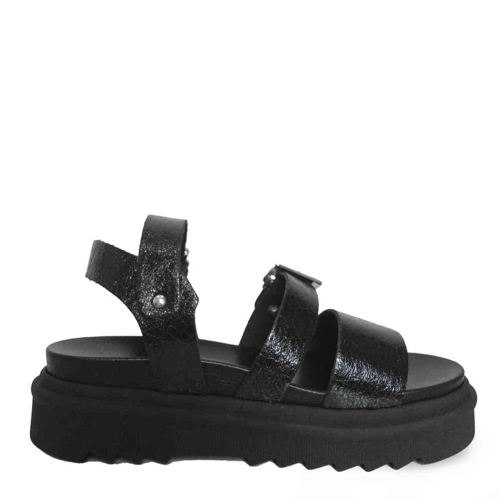 Altercore - Nirvana Plateausandalen - Schwarz
